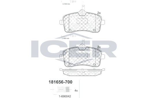 Brake pad, origin Spain