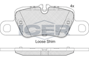 Brake Pad Set Rear Icer Porsche Carrera