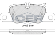 Brake Pad Set Rear Icer Porsche Carrera