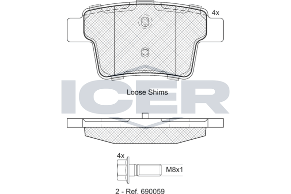 Brake Pad Set ICER