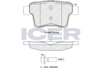 Brake Pad Set ICER