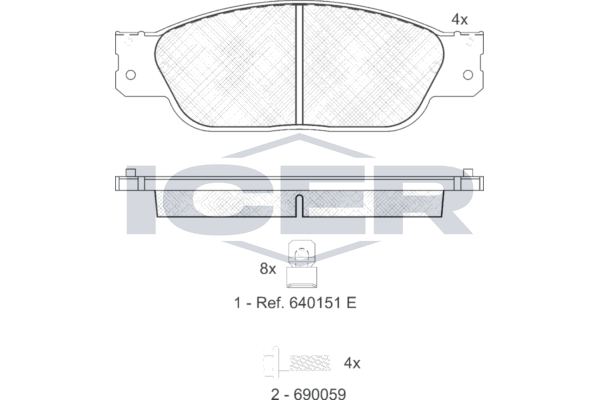 Brake Pad Set ICER