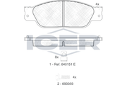 Brake Pad Set ICER