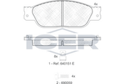 Brake Pad Set ICER