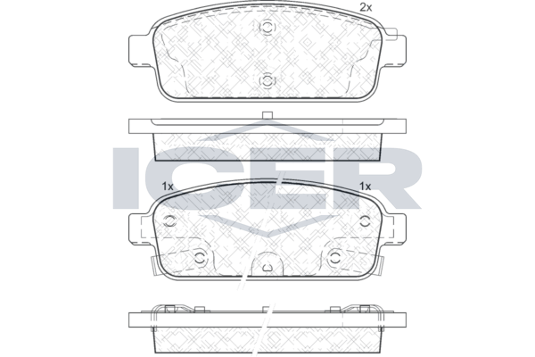 Rear Brake Pad Set