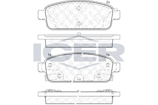 Rear Brake Pad Set