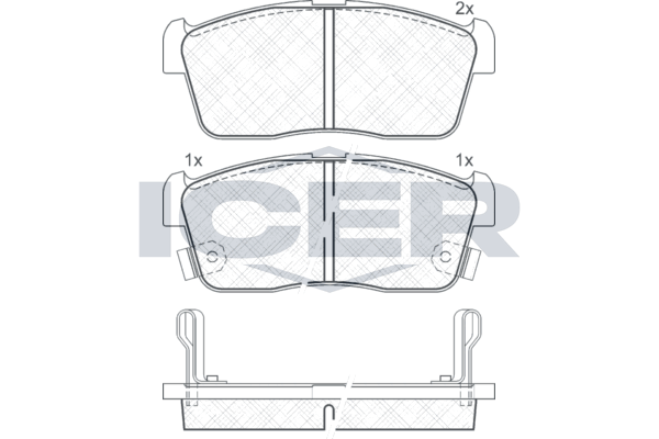 Brake Pad Front Axle Suzuki Icer