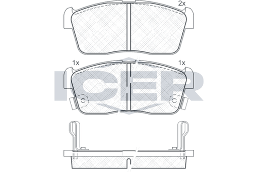 Brake Pad Front Axle Suzuki Icer