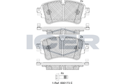 Brake Pad Set Rear Icer Audi A4