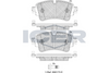 Brake Pad Set Rear Icer Audi A4