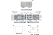 Brake Pad Set Fr Icer Alfa Romeo Giulia