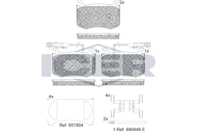 Brake Pad Set Fr Icer Alfa Romeo Giulia