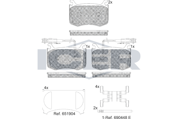Brake Pad Set Fr Icer Alfa Romeo Giulia