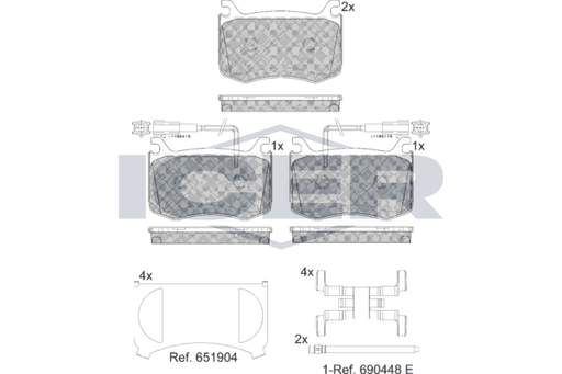 Brake Pad Set Fr Icer Alfa Romeo Giulia