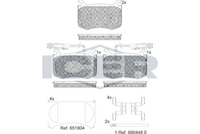 Brake Pad Set Fr Icer Alfa Romeo Giulia