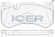 Brake Pad Icer Mercedes-Benz C Class