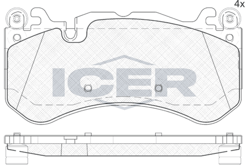 Brake Pad Icer Mercedes-Benz C Class