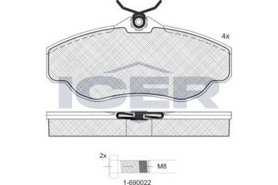 Brake Pad Set ICER