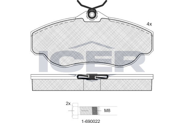 Brake Pad Set ICER