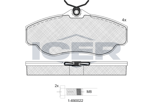 Brake Pad Set ICER