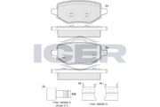 Brake Pad Set OPEL