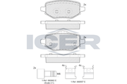 Brake Pad Set OPEL