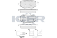 Brake Pad Set OPEL