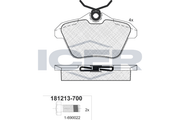 Brake Pad Set Rear Icer Alfa Romeo 156