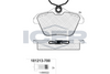 Brake Pad Set Rear Icer Alfa Romeo 156