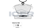Brake Pad Set Rear Icer Alfa Romeo 156