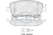 Brake Pad Set RENAULT