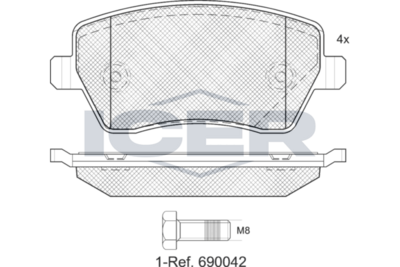 Brake Pad Set RENAULT