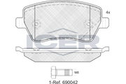 Brake Pad Set RENAULT