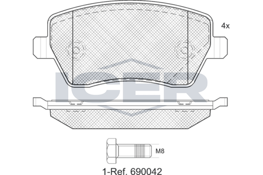 Brake Pad Set RENAULT