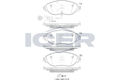 Brake Pad Set  SKODA