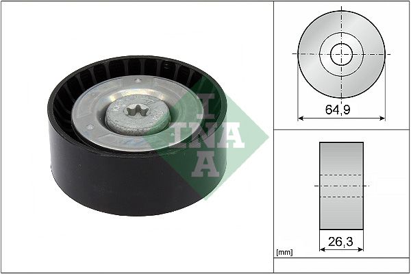 Deflection/Guide Pulley, V-ribbed belt MERCEDES-BENZ
