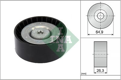 Deflection/Guide Pulley, V-ribbed belt MERCEDES-BENZ