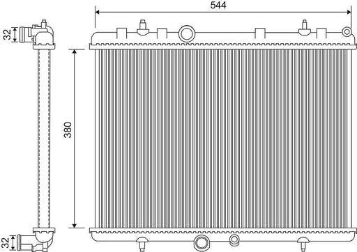 Radiator, engine cooling (Cooling System)