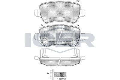 Rear Brake Pad Set