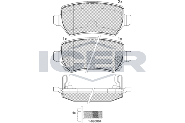 Rear Brake Pad Set