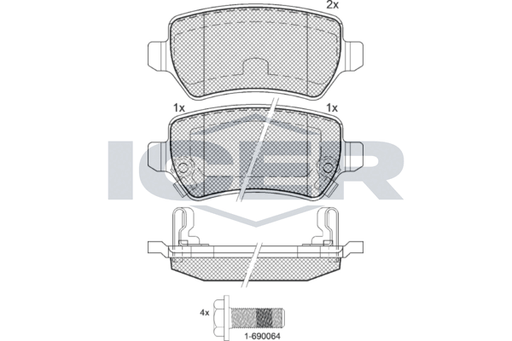 Rear Brake Pad Set