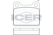 Rear - Brake Pad - Icer - Mercedes-Benz