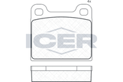 Rear - Brake Pad - Icer - Mercedes-Benz