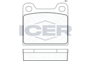 Rear - Brake Pad - Icer - Mercedes-Benz