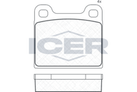 Rear - Brake Pad - Icer - Mercedes-Benz