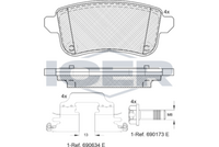 Bake Pad Set Rear Icer Renault Fluence