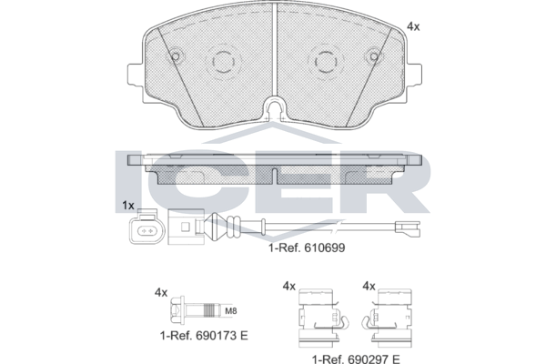 Brake Pad Set ICER