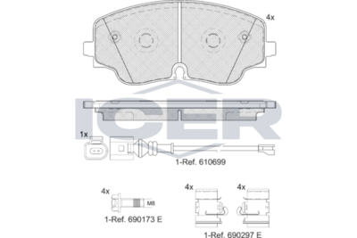Brake Pad Set ICER