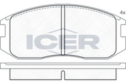 Brake Pad Set Front Icer Proton Persona