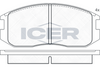 Brake Pad Set Front Icer Proton Persona